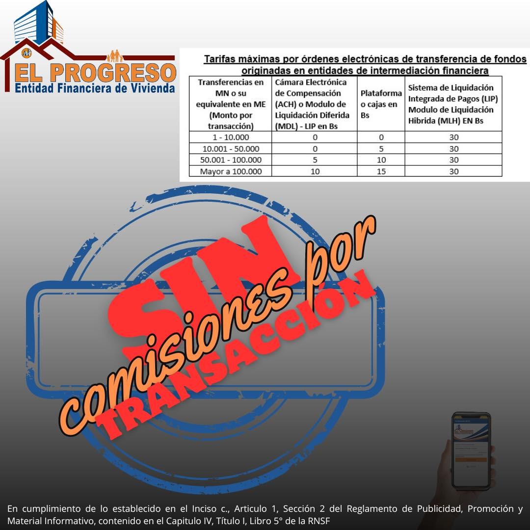 SIN COMISIONES 2025 TARIFAS MAXIMAS